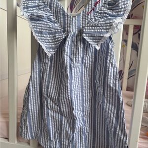 Tommy Hilfiger Blue and White Striped Dress